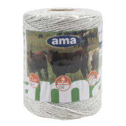 BOBINA FILO ELETTRIFICATO BIANCO 24X0,4 , LUNGHEZZA 200 MT