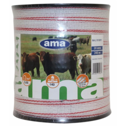 BANDA FIBRA ACCIAIO 20 MM, LUNGHEZZA 200 MT