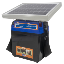 ELETTRIFICATORE A BATTERIA CON ALIMENTAZIONE A PANNELLO SOLARE 12V 12AH  PANNELLO 10W