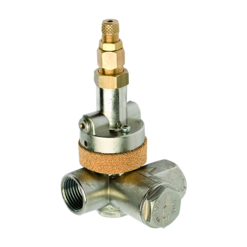 Disgiuntore 3/8 con foro per attacco + acceleratore