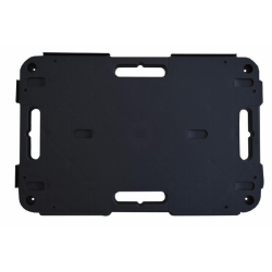 Pedana con ruote in acciaio