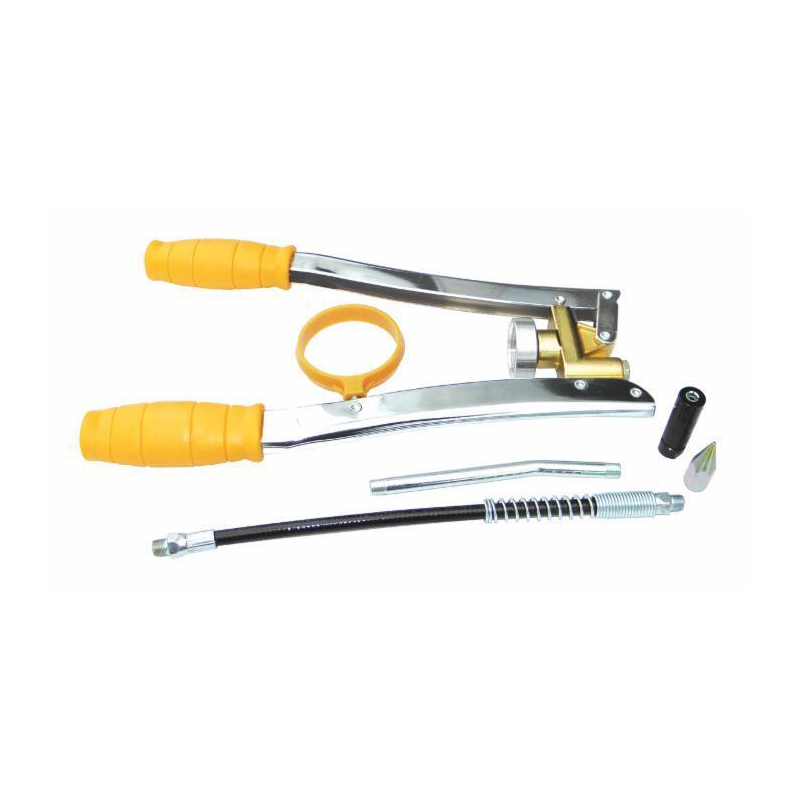 pompa grasso 2 leve con tubo testina e adattatore lube shuttle