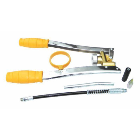 pompa grasso 2 leve con tubo testina e adattatore lube shuttle