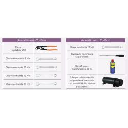 Tu-box assortito di chiavi