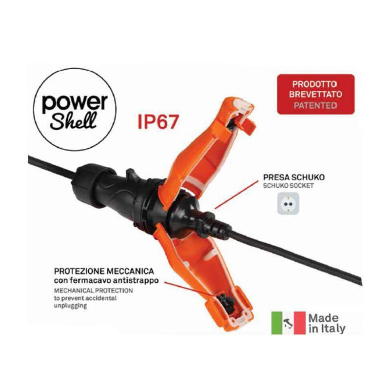 POWER SHELL PRESA SCHUKO IP67+GUSCI