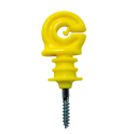 ISOLATORE GIALLO AD ANELLO CON VITE PER LEGNO Ø 6MM