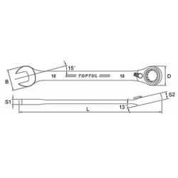 CHIAVE COMBINATA CRICCHETTO