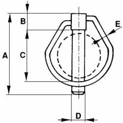 SPINA SCATTO OVALE Ø5X46MM