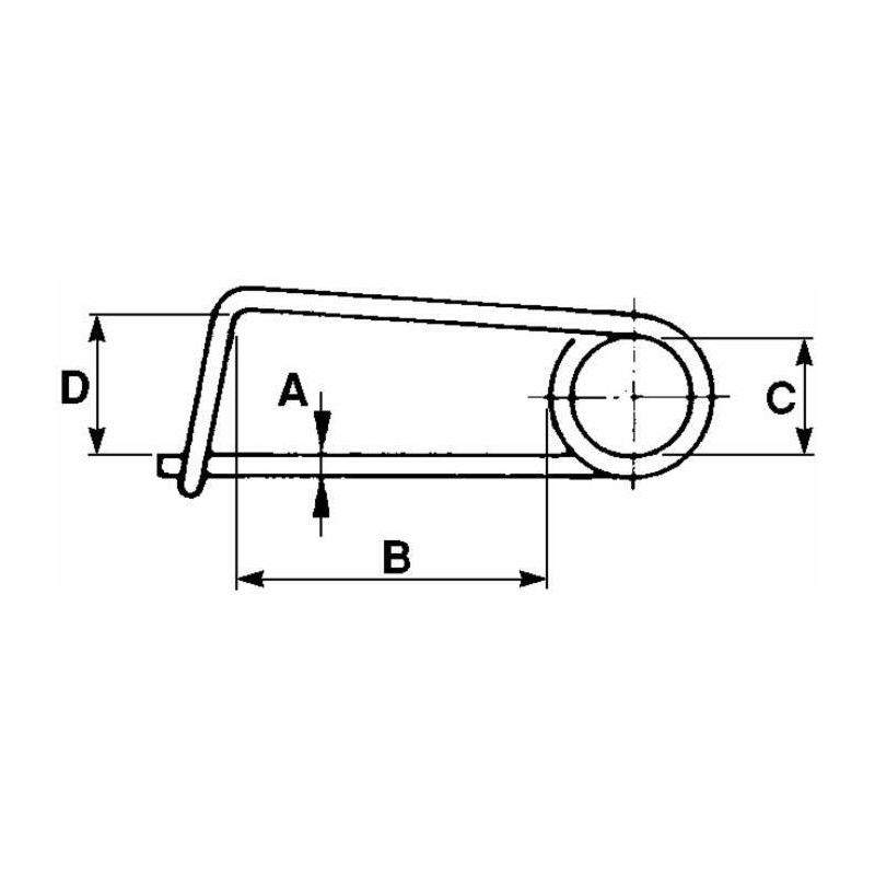 MOLLA FERMAGANCI Ø4X100MM