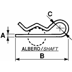 COPPIGLIA Ø3 lunghezza 61MM