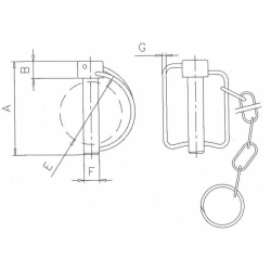 SPINA SCATTO Ø19X90MM + CATENA