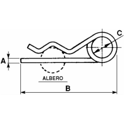 COPPIGLIA DOPPIO GIRO Ø 4X99 MM