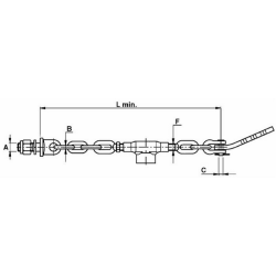 CATENA IMBRIGLIAMENTO 2+2 ADATTABILE A LANDINI MF