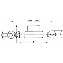 MANICOTTO M22X2,5 CON TIRANTI TESTA TONDA