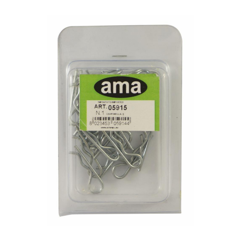 CONFEZIONE 20 COPPIGLIE A MOLLA Ø 2