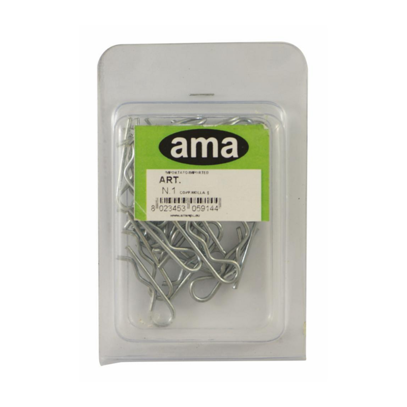 CONFEZIONE 10 COPPIGLIE A MOLLA Ø 3