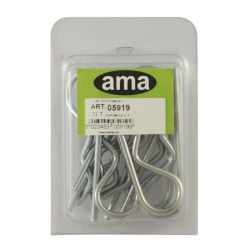 CONFEZIONE 10 COPPIGLIE A MOLLA Ø 4