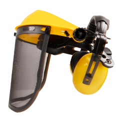 VISIERA IN RETE CON CUFFIE