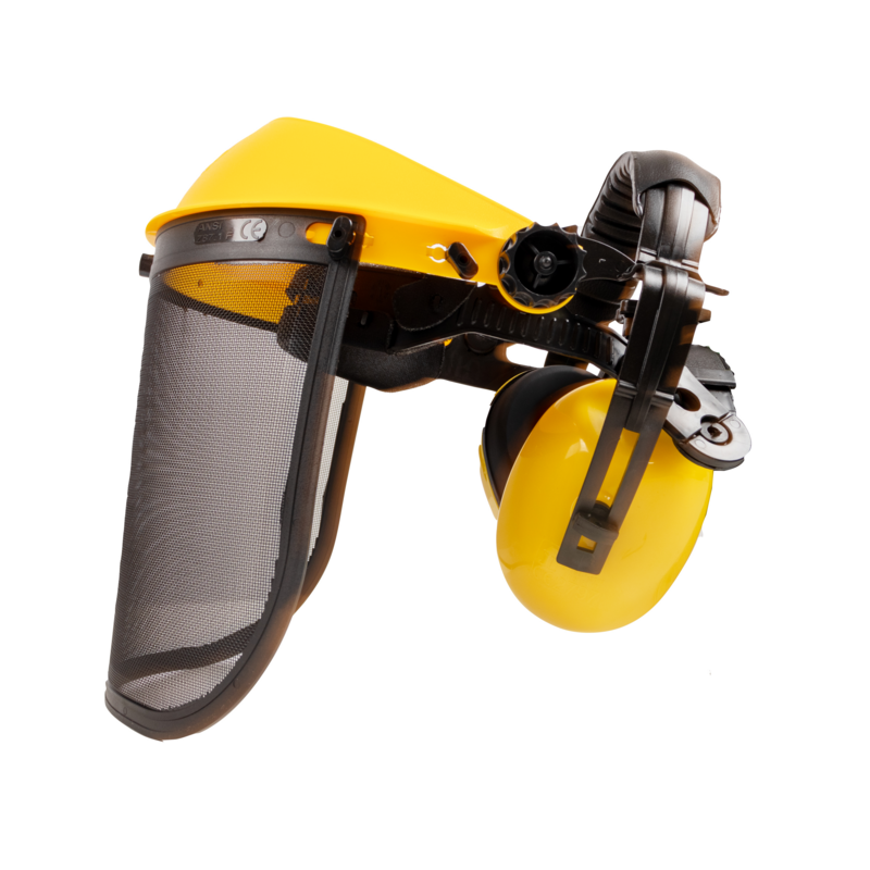 VISIERA IN RETE CON CUFFIE