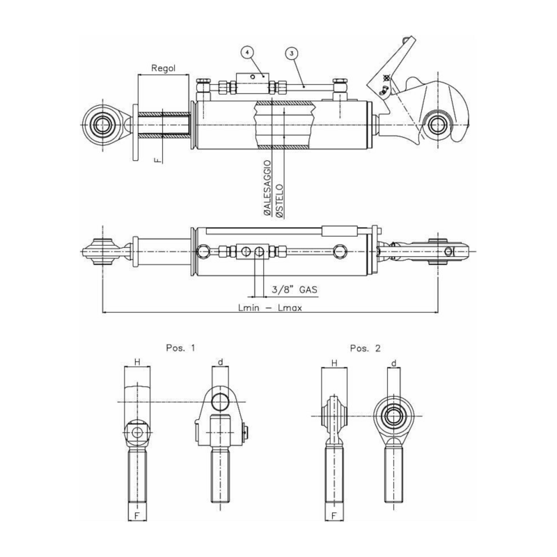 3°PUNTO IDRAULICO 50X30X210