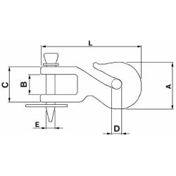 GANCIO PER BARRE TRAINO