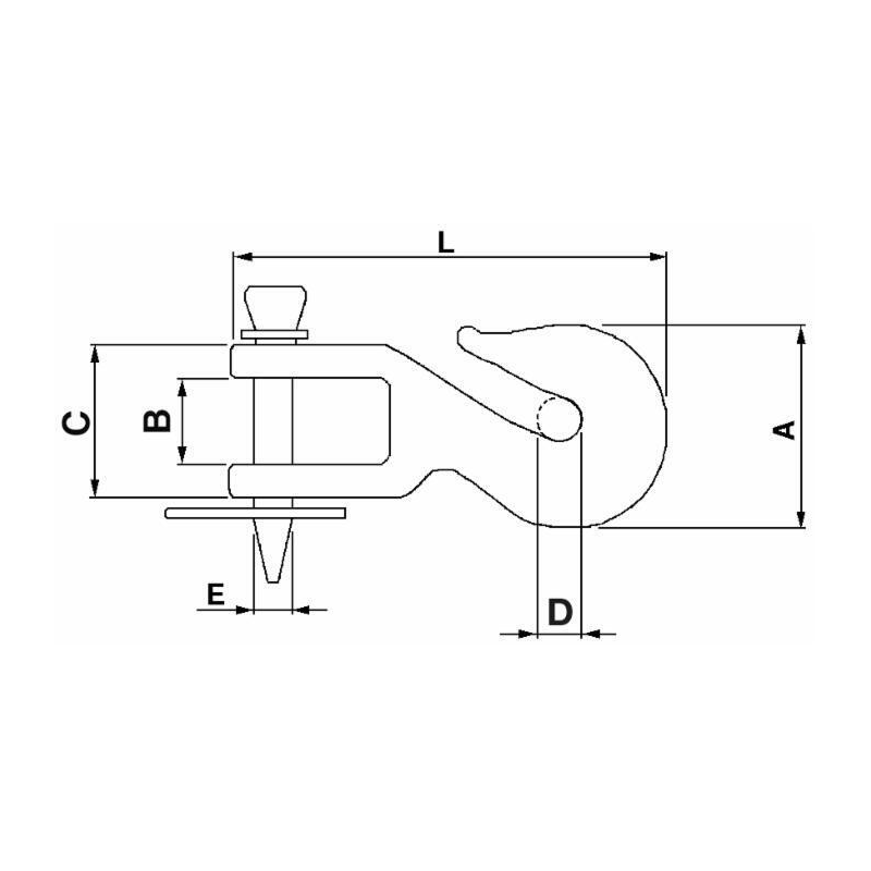GANCIO PER BARRE TRAINO