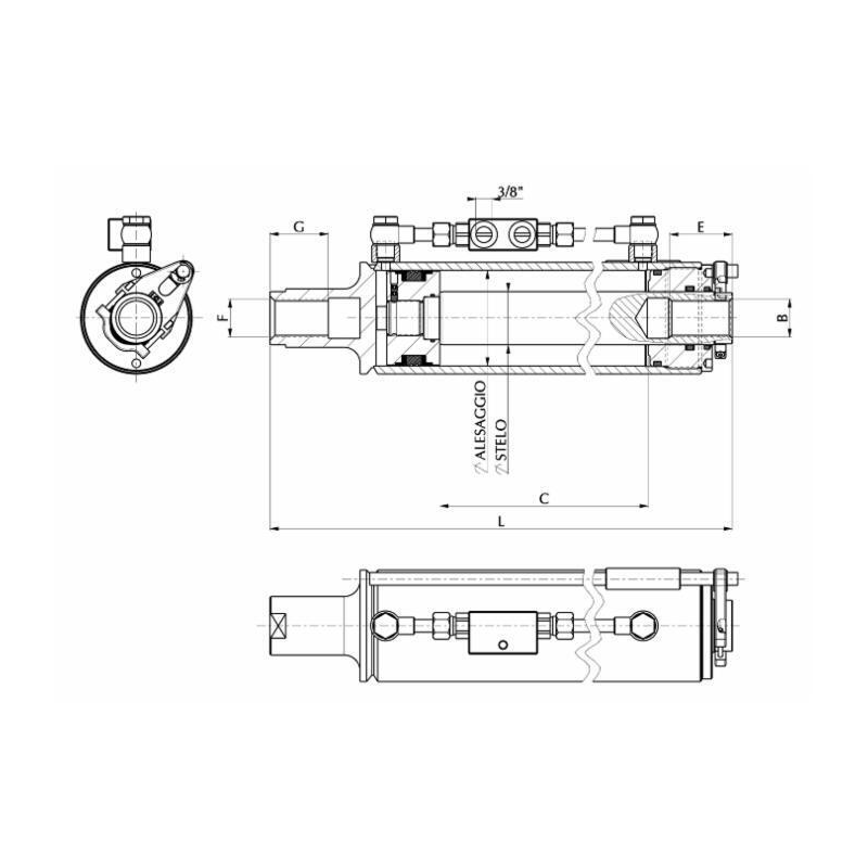 3°PUNTO IDRAULICO 80X45X210