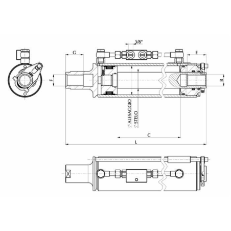 3°PUNTO IDRAULICO 80X45X210