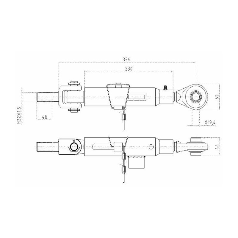 STABILIZZATORE ADATTABILE CASE 224249A2