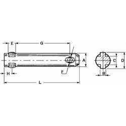 PERNO PER FRESA Ø28X143MM