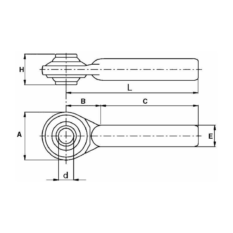 TIRANTE GREZZO CAT.2 220 X 165 Ø GAMBO 30