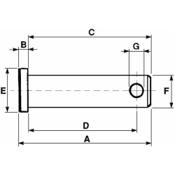 PERNO TESTA QUADRA Ø26 L.86