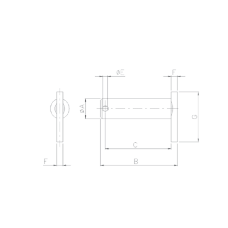 PERNO X FORC.TIR.REG.Ø 20X91,5