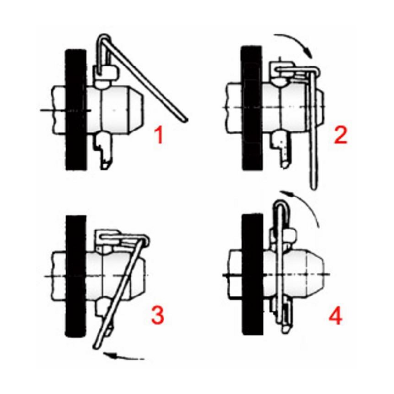 SPINA A SCATTO CON SICURA Ø8,5