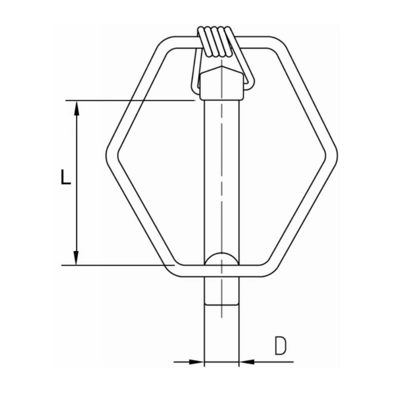 SPINA A SCATTO CON SICURA Ø8,5
