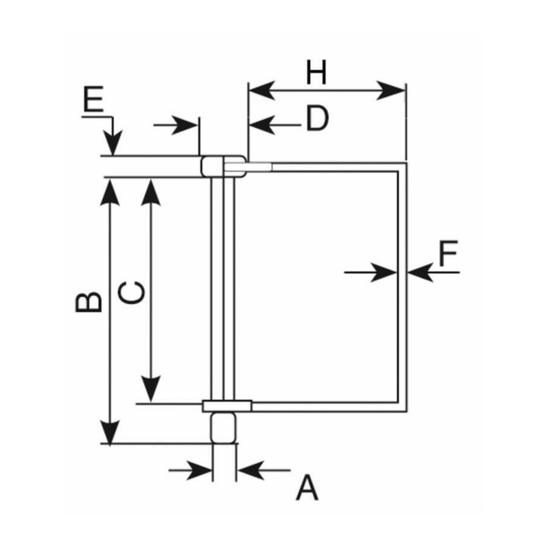 SPINOTTO QUADRO Ø12X67MM