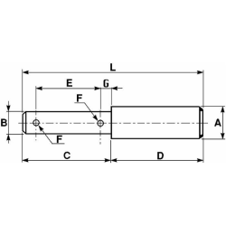 PERNO UNIVERSALE ATTACCO ATTREZZI Ø25-32