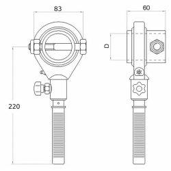 CRIC PER TERZI PUNTI Ø42 "CRICNIC"