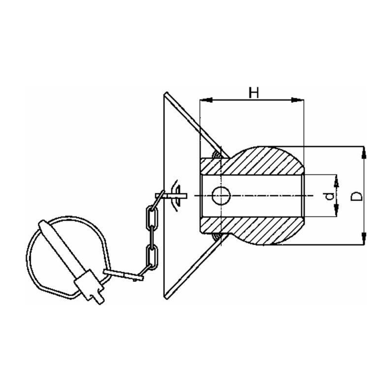 CONO GUIDA CON ROTULA CAT. 2 64X72X28.4 HIGH PERFORMANCE