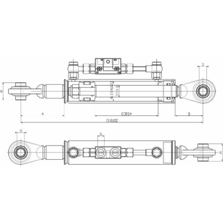 3°PUNTO IDRAULICO 80X40X280