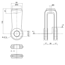 FORCELLA PER BRACCI SOLLEVAMENTO