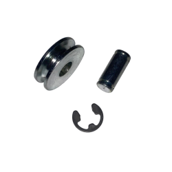 CARRUCOLA CON PERNO IN ACCIAIO