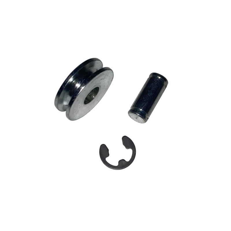 CARRUCOLA CON PERNO IN ACCIAIO