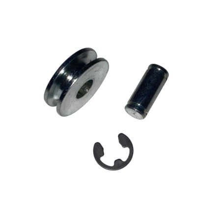 CARRUCOLA CON PERNO IN ACCIAIO