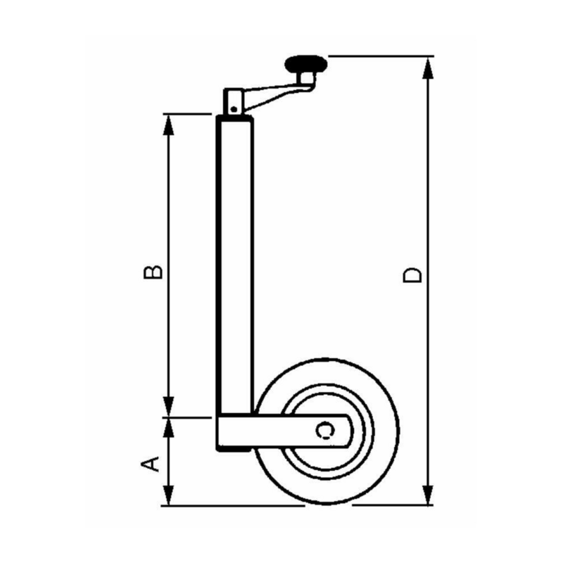 SERVOTIMONE LEGGERO A RUOTA 200X50