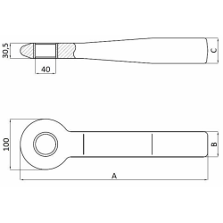 OCCHIONE QUADRO 50 X 50