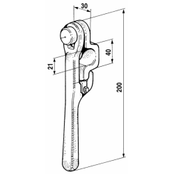 CHIUSURA UNIVERSALE TRILATERALE Ø21MM.