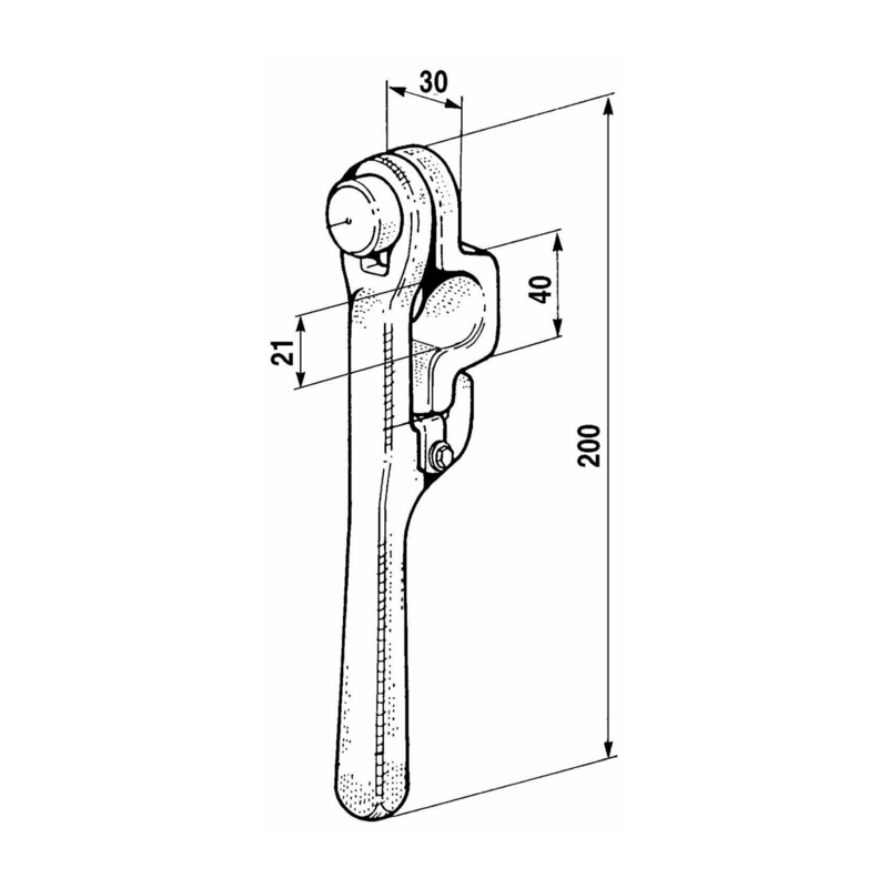 CHIUSURA UNIVERSALE TRILATERALE Ø21MM.