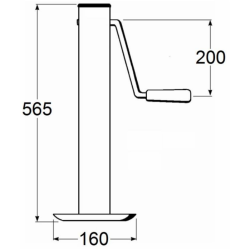 SERVOTIMONE CON MANOVELLA LATERALE 57X565