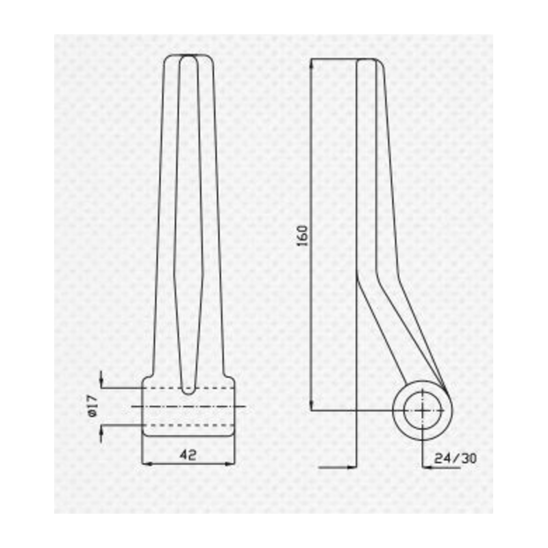 CERNIERA TIPO  "ROMA" Ø 17 MM.